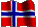 waving Norwegian flag